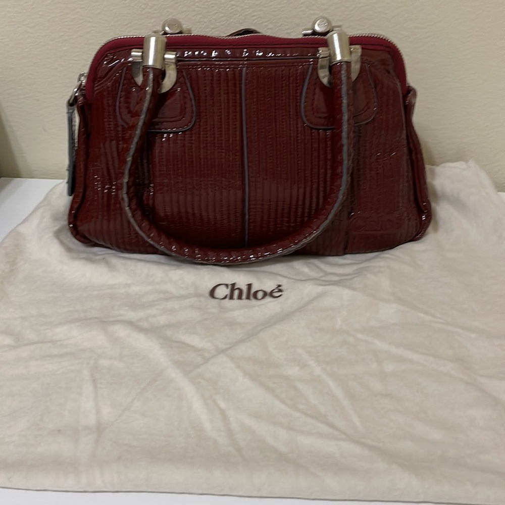 Chloe patent leather bag